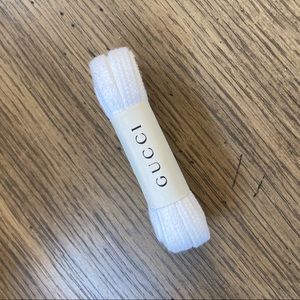 Authentic Gucci white Shoelaces for boots any Gucci shoes